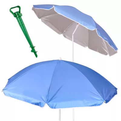   Kerti és strand napernyő – összecsukható, UV szűrős, 150 cm, kék