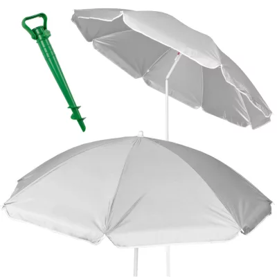   Kerti és strand napernyő – összecsukható, UV szűrős, 150 cm, szürke
