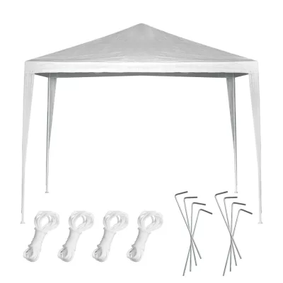 Nagyméretű Kerti Pavilon - Fehér, 3 x 3 m