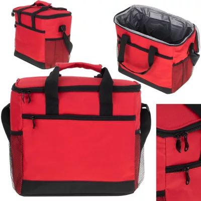 Thermo uzsonnás táska, ételhordó, piros - 16 Liter