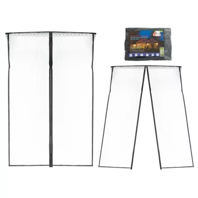   Szúnyogháló függöny ajtóra mágneses 160 x 230 cm #fekete