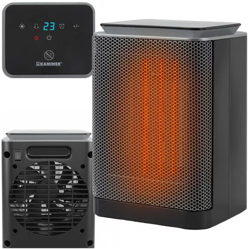 KAMINER LUMNI kerámia fűtőventilátor 1500 W – Termosztáttal, oszcillációval és időzítővel