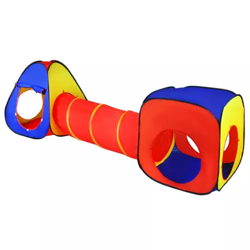 3 az 1-ben játszótér gyerekeknek, sátor, alagút, beltéri / kültéri