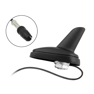 Rádiós cápa antenna Fiat autókhoz - Fekete színben