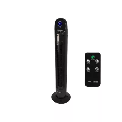  BLOW LCD Kijelzős Oszlop Ventilátor Távirányítóval 90W #fekete