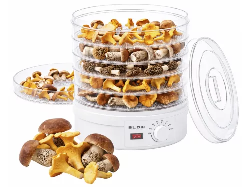 BLOW Aszalógép 500W – 6 tálcás, állítható hőmérséklettel
