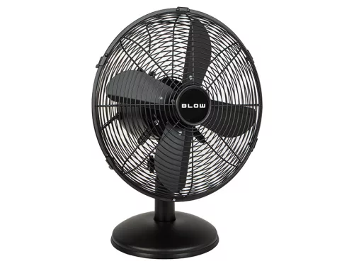 BLOW Fém Asztali Ventilátor - 30 cm, Fekete