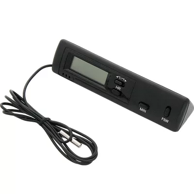 LCD autós hőmérő belső, külső hőmérséklet, óra