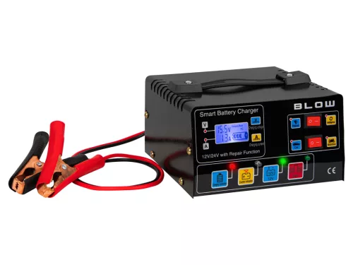 BLOW Automatikus egyenirányító akkumulátortöltő 12V/24V