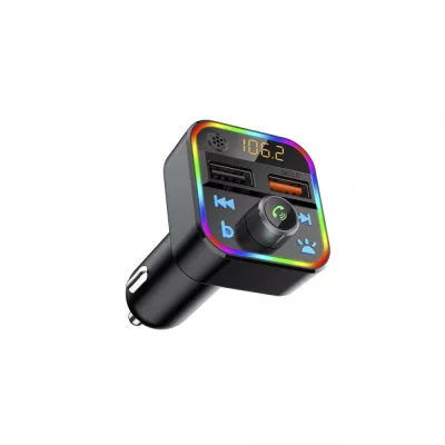 RGB Bluetooth FM Transzmitter telefon kihangosítóval