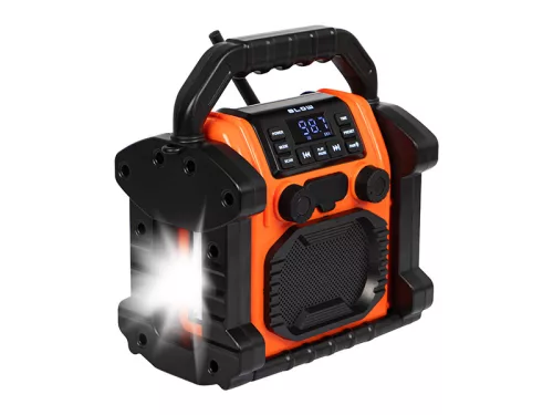 BLOW Hordozható AM/FM Rádió Bluetooth-szal és LED lámpával – 20W RMS, IP55, Powerbank funkcióval
