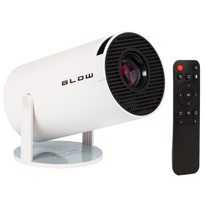 BLOW Hordozható Projektor – AndroidTV HD Cinema (Fehér)