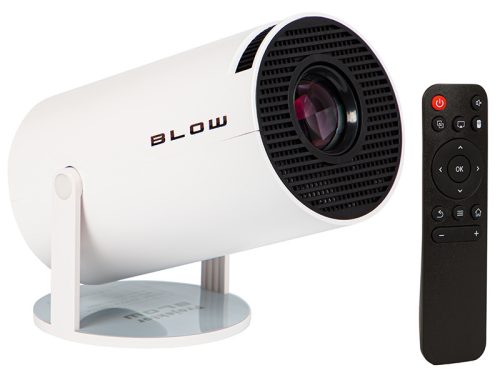 BLOW Hordozható Projektor – AndroidTV HD Cinema (Fehér)