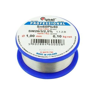   Forrasztó Ón 1,00 mm / 100 g / S-Sn60Pb40 / kötőanyag LC60-FSW26 