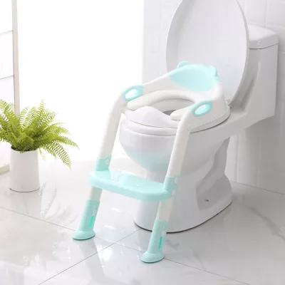 WC szűkítő létrával - kék
