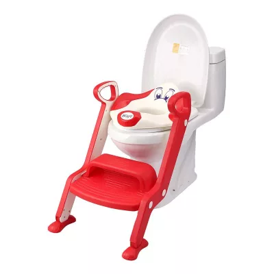 WC szűkítő létrával - piros